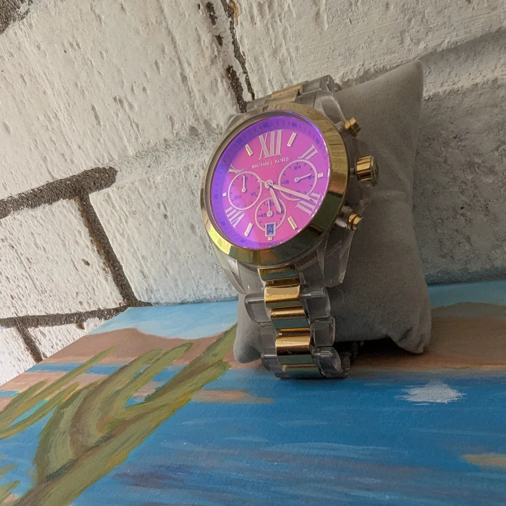 Michael Kors Gold and Clear Smartwatch